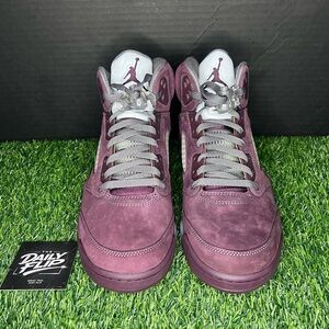 Jordan 5  Burgundy Sneakers